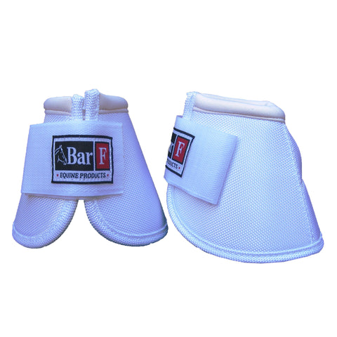 Bell Boots Ballistic No Turn Horseboots.com Ballistic Nylon No Turn Bell Boots stand up to the tough riding demands of Western, English, Trail or Endurance disciplines. The Ballistic Nylon used is extremely durable, soft and pliable for comfort. These boots have a double front hook and loop fastener to keep them firmly in place, and a soft no turn knob to keep the boots from spinning. They resist abrasion and tearing, repel dirt and debris and shock absorbing lining provides extreme protection for your ho Bell Boots Ballistic No Turn Horseboots.com Ballistic Nylon No Turn Bell Boots stand up to the tough riding demands of Western, English, Trail or Endurance disciplines. The Ballistic Nylon used is extremely durable, soft and pliable for comfort. These boots have a double front hook and loop fastener to keep them firmly in place, and a soft no turn knob to keep the boots from spinning. They resist abrasion and tearing, repel dirt and debris and shock absorbing lining provides extreme protection for your ho